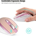 thumbnail image 2 of CHOK Wireless Mouse  2.4G Wireless Ergonomic Optical Mouse   Slim Silent Mouse with USB Receiver and 3 Adjustable DPI Cordless Computer Mouse for Laptop  Desktop  MacBook  PC and Home Off, 2 of 11