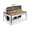 1/3 Size Food Pan x 3, variant on Roromall 8QT Roll Top Chafing Dish for Buffet, Stainless Steel Chafers Buffet Warmers Set with 90°/180° Full Open Lid, Professional Catering Food Warmer with 2 Food Pans for Parties & Events