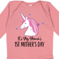 thumbnail image 4 of Inktastic 1st Mothers Day Unicorn Baby Girl Girls Long Sleeve Baby Bodysuit, 4 of 5