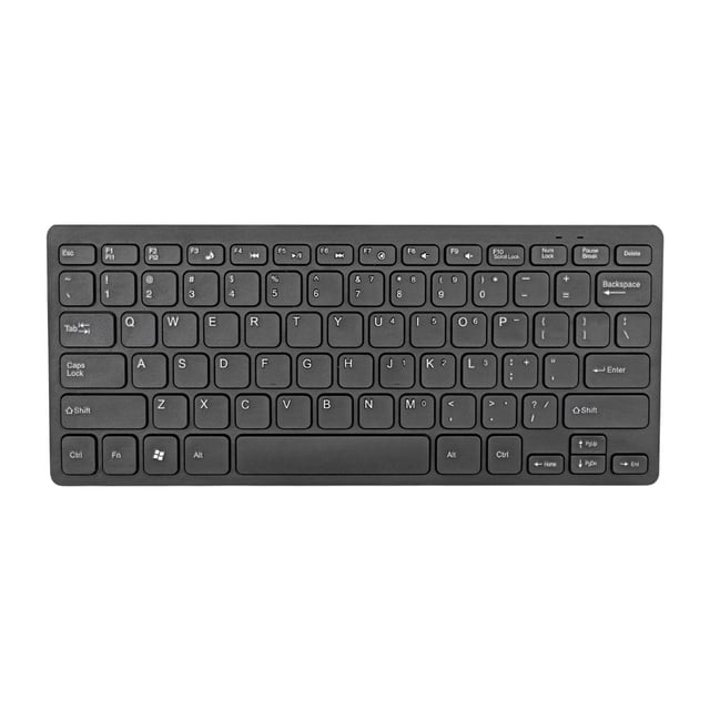 Teclado con cable Keystroke silencioso, regalos de amigos, enchufe y reproducción de 78 teclas que escriben cómodo para la computadora portátil de la negro