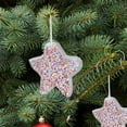 thumbnail image 4 of Velvet Decoration Christmas Stockings Two Color Beads Decoration Christmas Tree Decoration Pentagram Holiday Supplies, 4 of 4