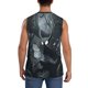 thumbnail image 4 of Balery Forest Black Ghost Warrior Camisetas sin mangas para hombre, absorbe la humedad y protege contra el mal olor.-Small, 4 of 7