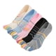 thumbnail image 5 of 5 pares de calcetines de patrón de rayas para mujeres calcetines de punta tibia invisibles calcetines de corte bajo, 5 of 6