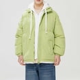 thumbnail image 5 of Xihbxyly Chaqueta con Capucha para Hombre, Abrigo Informal Holgado con Cremallera, Ligera y Resistente Al Viento, con Dos Bolsillos Delanteros, Ideal para Escalada, Senderismo y Viajes. Ideal para Pr, 5 of 5