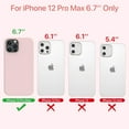 thumbnail image 3 of Entronix Funda de Silicona para iPhone 12 Pro Max, Suave Al Tacto, Antiarañazos y Antigolpes, Color Rosa, 3 of 5