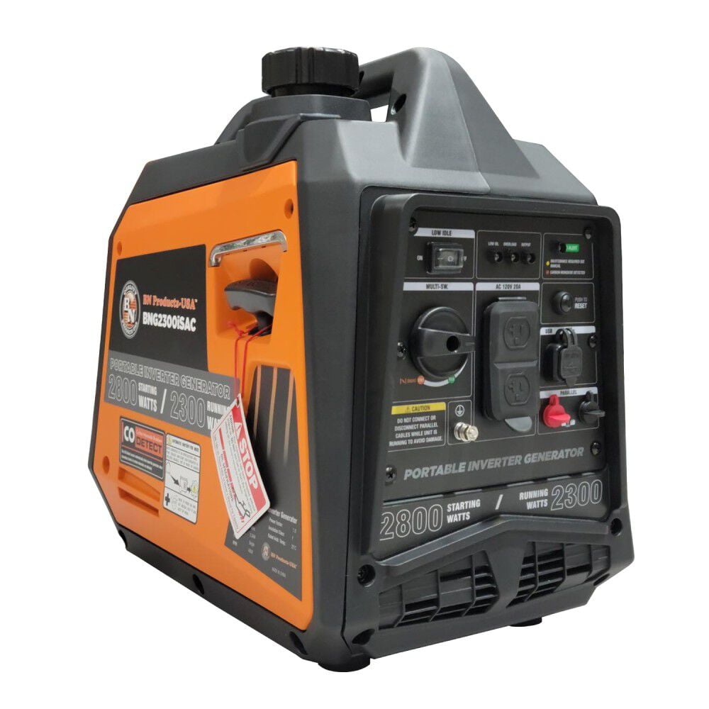 Bn Products 2800 Watt Gas Powered 50 State Portable Inverter Generator With Co Detect
