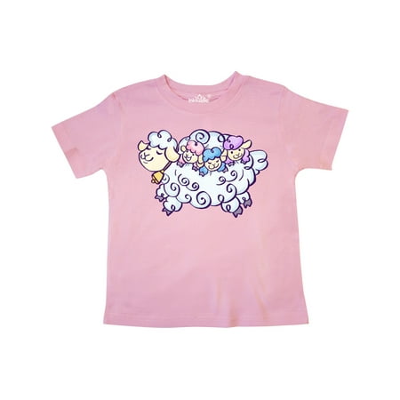 

Inktastic Fluffy Sheep Family Gift Toddler Boy or Toddler Girl T-Shirt