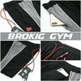 thumbnail image 5 of BROKIG Mens 5" Gym Bodybuilding Shorts Running Workout Lightweight Shorts with Pockets (Medium, Black), 5 of 7