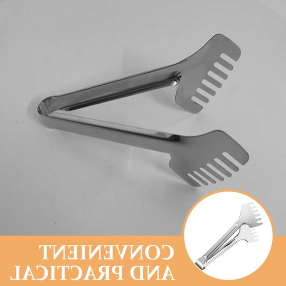 DRAFIDEEP Serving Tongs Salad Serving Tongs Stainless Steel for Professional Chefs 1Set