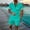 Green, variant on Frnrwgo Mens 2 Piece Vacation Set Short Sleeve Pullover Tops and Elastic Waist Pocket Shorts Breathable Lightweight Summer Sportswear