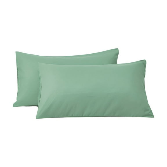 AUQ 2Pcs Pillow Cases,Peach-Skin Finish Long Pillow Case,Letter-Fold Pillowcase King Size Pillow Cases Set of 2,Style1