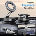 thumbnail image 2 of Support de Voiture Navigation Pliable Ventouse Rotative Support de Bureau Argent, 2 of 9