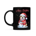 thumbnail image 2 of Merry Christmas Woofmas Xmas Noel Bulldog Santa Snowman Mug Dog Lover Gifts Idea Coffee Tea Cup - 13016, 2 of 4