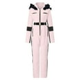 thumbnail image 6 of guisaled Snowsuit for Women One Piece Ski Suit Full Zipper Jumpsuit Onesie Outdoor Sports Windproof Waterproof Warm Snow Suits with Hood Sale, 6 of 8