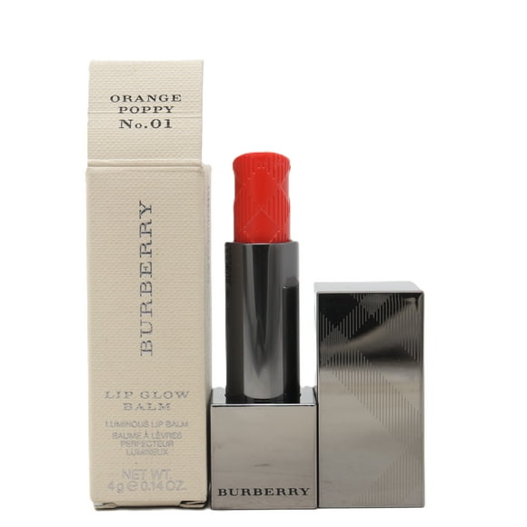 Burberry Lip Glow Balm Orange Poppy 0.14oz/4g New With Box