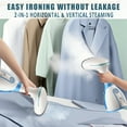 thumbnail image 3 of 1500W High Power Handheld Garment Steamer, 9.47oz Removable Water Tank, 30-Second Fast Heating, Portable for Home Travel Office, US Plug, No Battery, 3 of 13