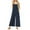 Navy, variant on Ltctricy Women's Sleeveless Jumpsuits Casual Loose Spaghetti Strap Square Neck Overalls Wide Leg Rompers with Pockets
