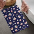 thumbnail image 2 of Pioneer Flower Floral Print Pattern Bathroom Rugs Mat, Non Slip Microfiber Bathroom Rug with Rubber Backing, Soft Mats for Bathroom Floor Tub Shower, 20"x32", 2 of 5