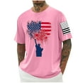 thumbnail image 1 of Tops para hombre, blusas y camisas de cuello redondo y manga corta para hombre, blusas casuales de cuello redondo con estampado de moda para hombre, blusas de cuello redondo y manga corta, camisas par, 1 of 5