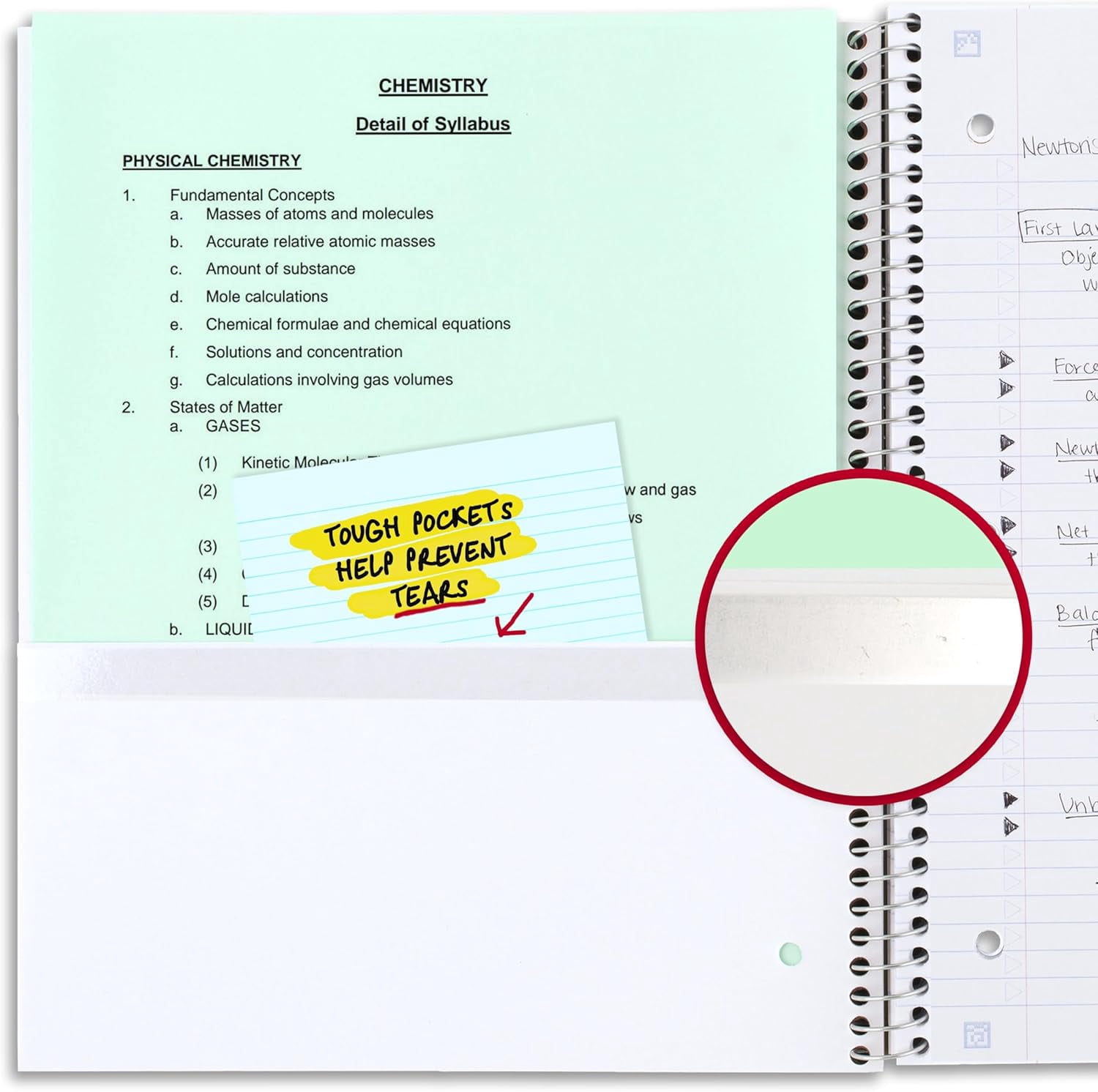 General Spiral Notebook + Study App, 4 Pack, 1 Subject, Recycled College Ruled Paper, 8-1/2" x 11", 100 Sheets, Fights Ink Bleed, Includes 3 Colors + 1 Randomly Selected Color (820046-ECM24)