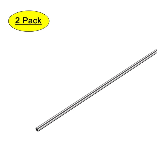Tubo redondo de acero inoxidable sin costura Uxcell 304 de 3 mm x 0.2 mm x 250 mm