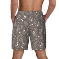 thumbnail image 4 of Haiem Retro Bunny Mens Swim Trunks with Compression Liner 2 in 1 Swimming Shorts Stretch Swimwear Quick Dry,Board Shorts-Large, 4 of 9