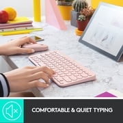 لوحة مفاتيح بلوتوث متعددة الأجهزة من لوجيتك K380 ، روز