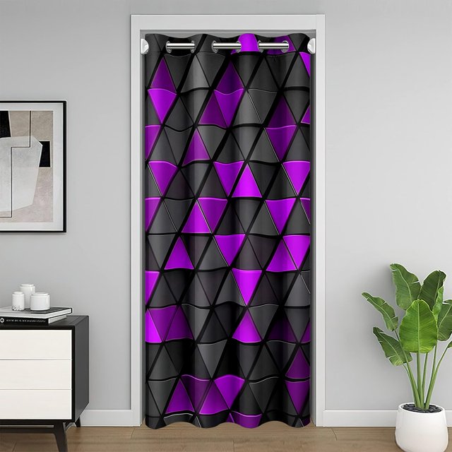 Erosebridal Neon Geometric 01,Gradient Triangle 02,Boys Room Decorative,Black Purple