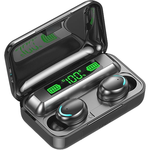 Wireless Earphones, Wireless Earbuds, HiFi Stereo, Bluetooth 5.3 Touch Control Noise Rduction Headphones, Mini Eear Buds Mic in-Ear Headphones IP7 Waterproof Led Display for Smartphone