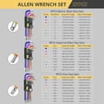 thumbnail image 2 of AMTOVL 27PCS Hex Key Set: Metric/SAE/Star, Extra Long Ball Head, T-Handle, for DIY & Mechanics, 2 of 9