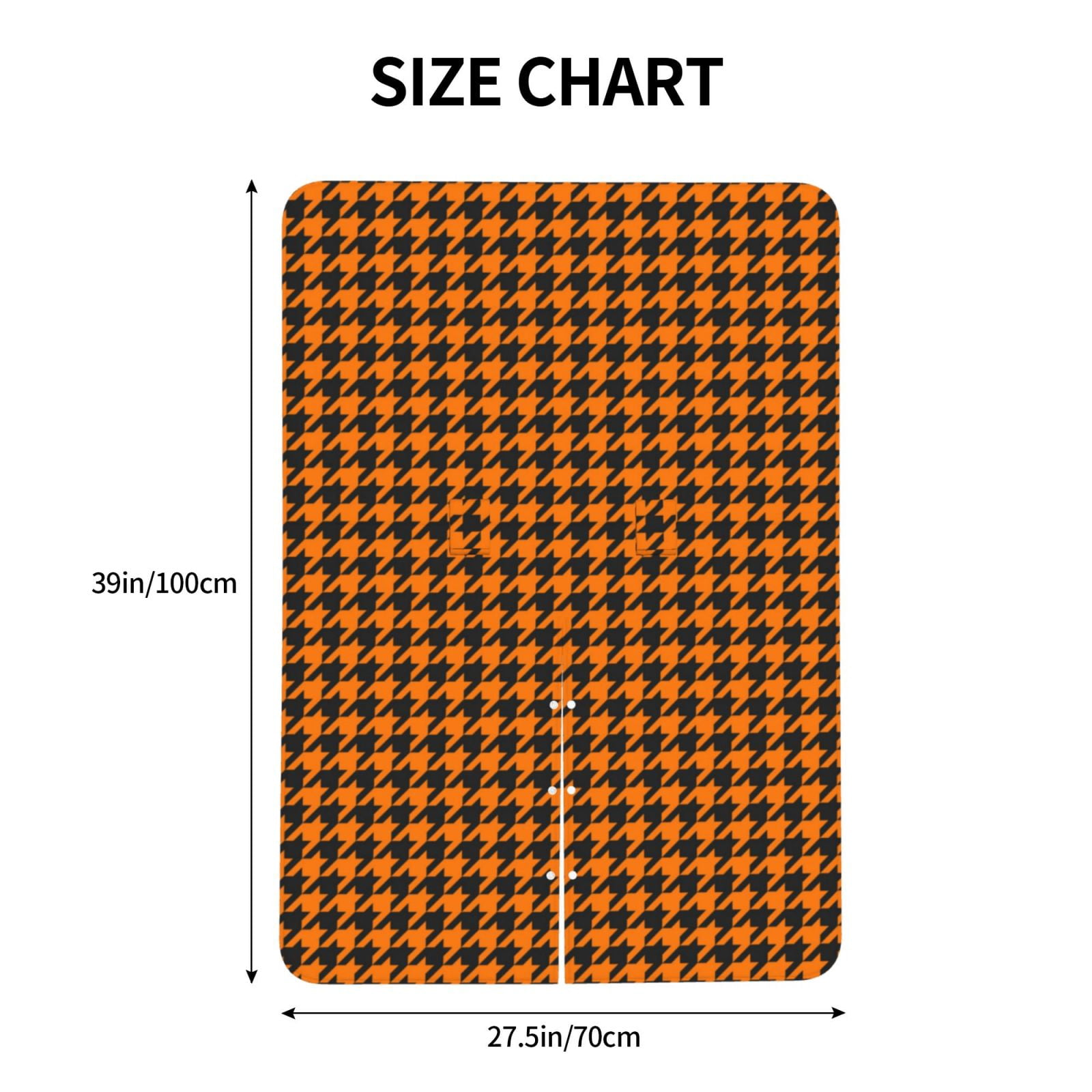 Car Seat Cover Baby - Black And Orange Houndstooth Breathable Infant Car Seat Cover for Baby Carseat, Lightweight Comfort Baby Essentials Must Haves Newborn Stuff for Girl Boy