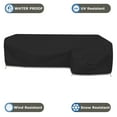 thumbnail image 4 of COVERS&ALL Patio Sectional Sofa Cover 12 Oz - 100% Waterproof & Weather Resistant PVC Coated 100" x 130" x 38" x 34" L Shape Sofa Cover for Indoor/Outdoor (Right Side, Black), 4 of 7