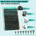 thumbnail image 3 of Lash Clusters Kit 320Pcs,50D Eyelash Extension Kit,Lash Bond and Seal Waterproof,Lash Remover for Individual Cluster Lashes Kit,Lash Applicator Tool for DIY Lash Extension Kit(D-Mix9-16mm Kit) C63, 3 of 3