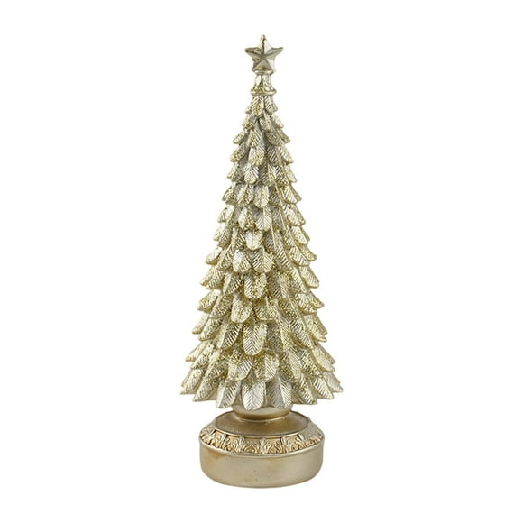 Figura de árbol de Navidad, decoración navideña de mesa, regalo festivo, coleccionable Champán