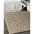 thumbnail image 2 of Ahgly Company Indoor Round Abstract Light French Beige Brown Abstract Area Rugs, 8' Round, 2 of 6