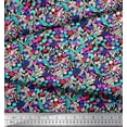 thumbnail image 3 of Soimoi Rayon Fabric Leaves & Floral Artistic Fabric Prints by Yard 56 Inch Wide, 3 of 3