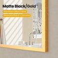thumbnail image 6 of JIOABL 30"x 40" Arched Shatterproof Bathroom Mirror, Tempered Glass, 2 Sided Anti-Rust for Vanity Wall Decor, Gold, 6 of 8