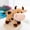 brown-25cm, variant on Soft Fluffy Cow Plush Toy, Cute Stuffed Farm Animal, Cozy Home Decor & Gift for Kids