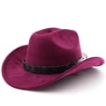 thumbnail image 2 of Western Style Outdoor Cowboy Hat Curved Brim For Travel Riding Adventure And Casual Everyday Wear, 2 of 3