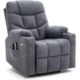 thumbnail image 4 of Danrelax Electric Power Lift Chair Recliner Sofa for Elderly with Vibration Massage and Lumbar Heated, 2 Side Pockets and Cup Holders, USB Ports, Convenient Remote Control, 4 of 8