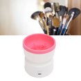 thumbnail image 1 of Electric Makeup Brush Cleaner, Visible Acoustic Vibration Frequency Deep Cleaning Automatic Makeup Brush Cleaner  for Storage, 1 of 7