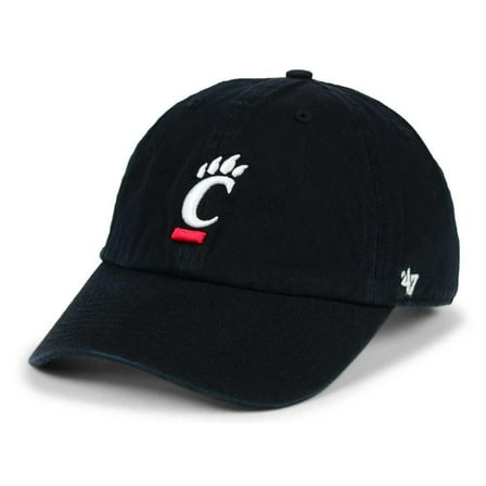 Men's '47 Black Cincinnati Bearcats Clean Up Adjustable Hat