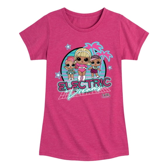LOL Surprise! Dolls - Electric Dreams - Retro Vibes - Toddler & Youth Girls Short Sleeve Graphic T-Shirt