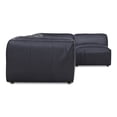 thumbnail image 3 of Moe's Home Collection Form Signature Modular Sectional Vantage Black Leather, 3 of 6
