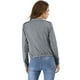 thumbnail image 5 of Chaqueta Corta de Motociclista con Cuello Alto Piel Sintética Asimétrica con Cremallera Frontal Gris S Allegra K, 5 of 6