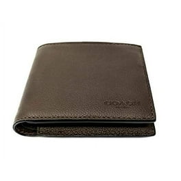 Coach Men's Money Clip Card Case Calf Leather Wallet, F75459