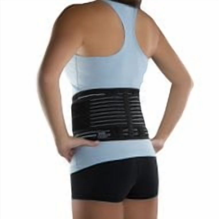 DonJoy Performance Elastic Back Brace Wrap, Adjustable Stretch Compression Brace, Low Back size S/M