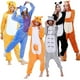 thumbnail image 2 of Pijamas de una pieza unisex para adultos, disfraz de tigre, oso, gato, animal, disfraz de Halloween, Navidad, ropa de dormir, monos de rana y Panda, 2 of 4