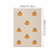 Fall Thanksgiving Throw Blanket, Pumpkin Pattern Soft Warm Autumn Flannel Blanket Thanksgiving Cozy Gifts Home Decor for Couch Chair Sofa Bed 27.6x39.4 Inch