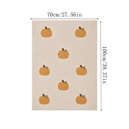 Fall Thanksgiving Throw Blanket, Pumpkin Pattern Soft Warm Autumn Flannel Blanket Thanksgiving Cozy Gifts Home Decor for Couch Chair Sofa Bed 27.6x39.4 Inch